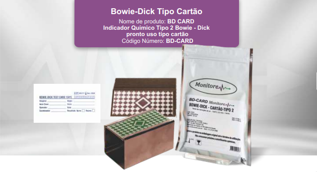 Bowie-Dick Tipo Cartão
